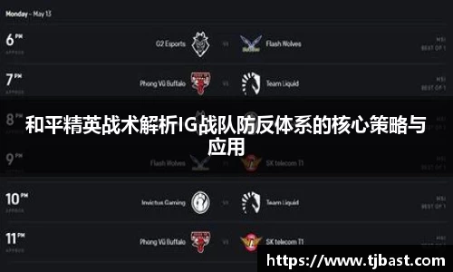 和平精英战术解析IG战队防反体系的核心策略与应用